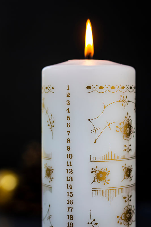 Weihnachtskerze 1 -24 Goldaufdruck | Accessoires Royal Copenhagen