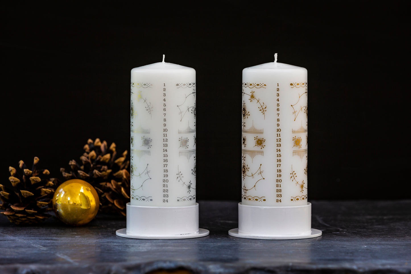 Weihnachtskerze 1 -24 Goldaufdruck | Accessoires Royal Copenhagen