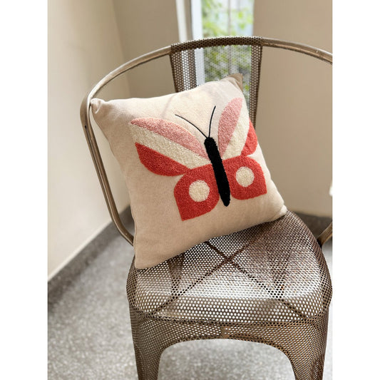 Kissen roter Schmetterling von Funky Doris| kombinierbar