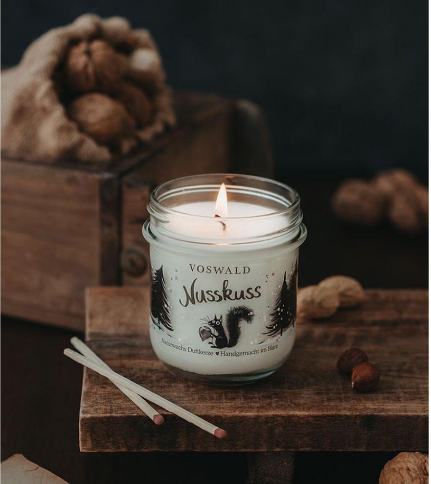 Duftkerze Nusskuss | so duften Nüsse