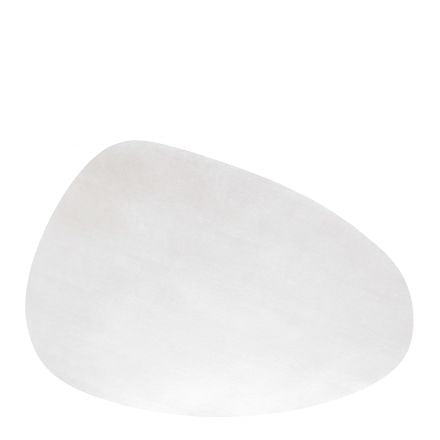 Tischset Kunstleder in weiß und blau