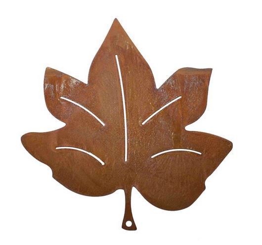 Ahornblatt Edelrost Deko | herbstlich rustikal