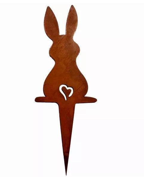 Hasenkind zum Stecken | Edelrost