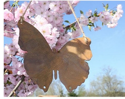 Deko Schmetterling zum Hängen und Stecken | Edelrost