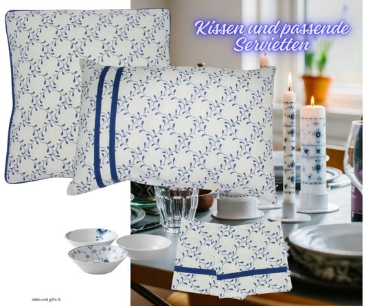 Serviette Blau/Weiss von Danishville
