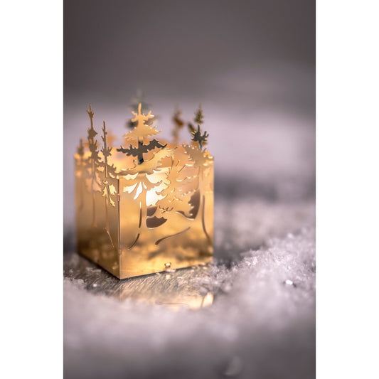 Teelichthalter Winterwald Goldfarben | Jette Frölich Design
