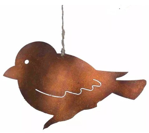Deko Vogel zum Hängen | Edelrost