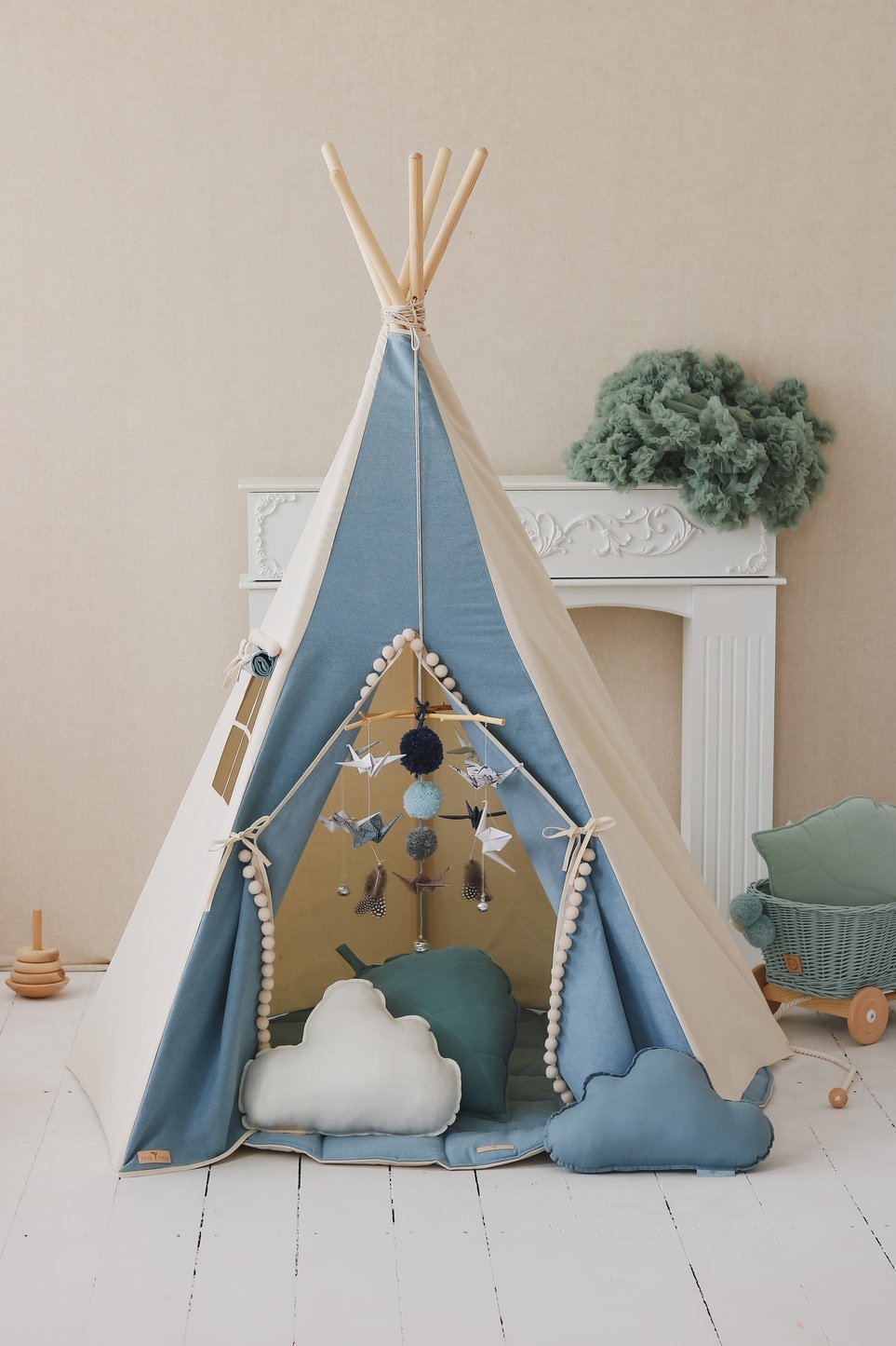 Kinderzelt Tipi Jeans