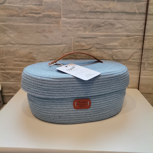 Aufbewahrungskorb mit Deckel | so schön recycelt