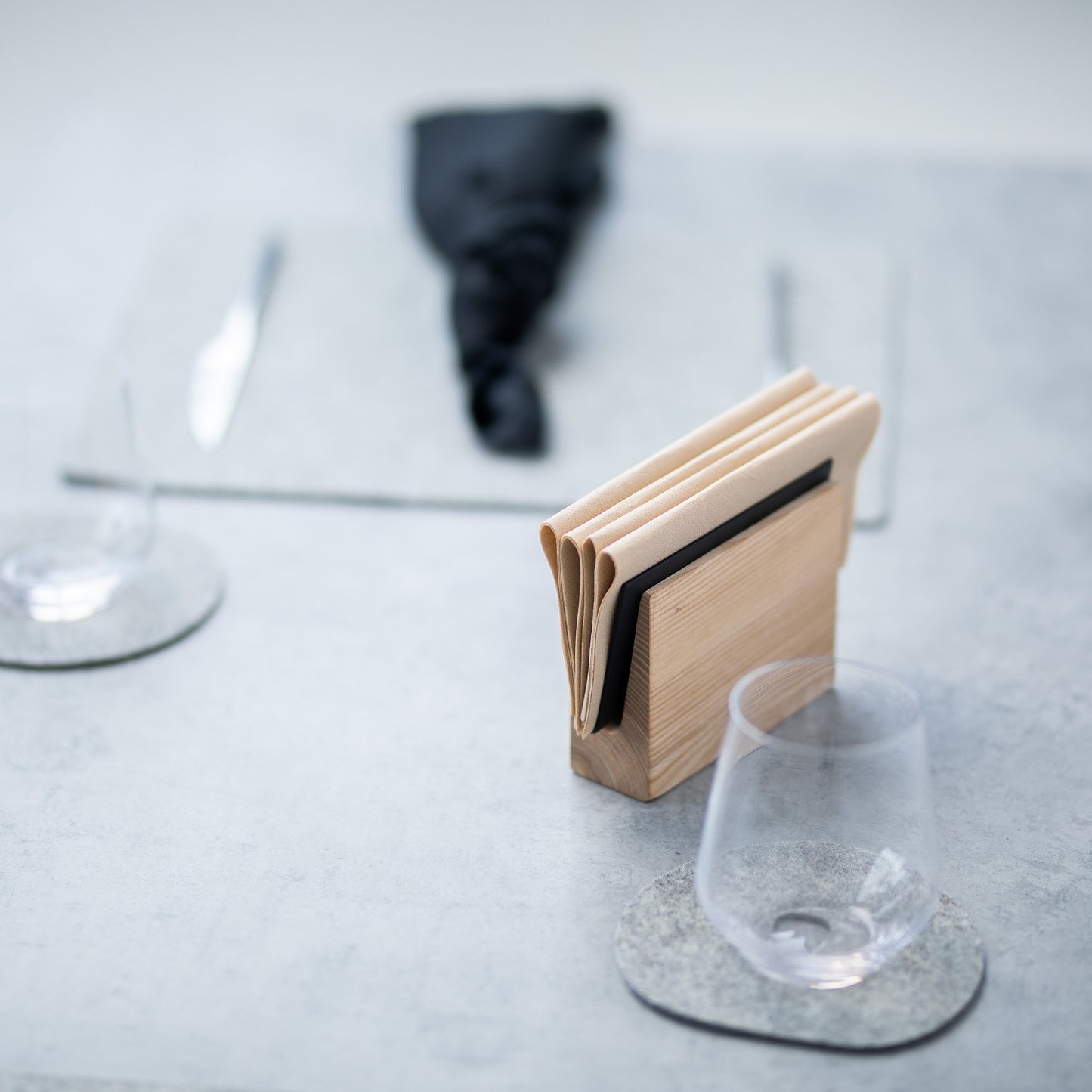 Serviettenhalter | Papierhalter | Holz und Metall