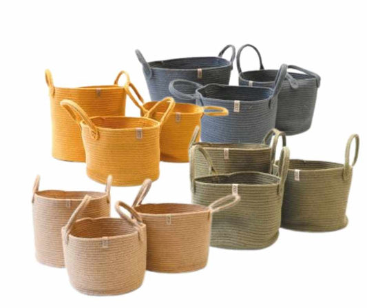 Aufbewahrungskörbe aus Jute