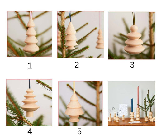 Baumhänger Tannenbäumchen Buche | Lederanhänger