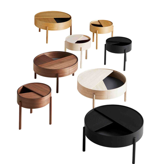 Couchtisch | Beistelltisch ARCH, verschiedene Holzarten