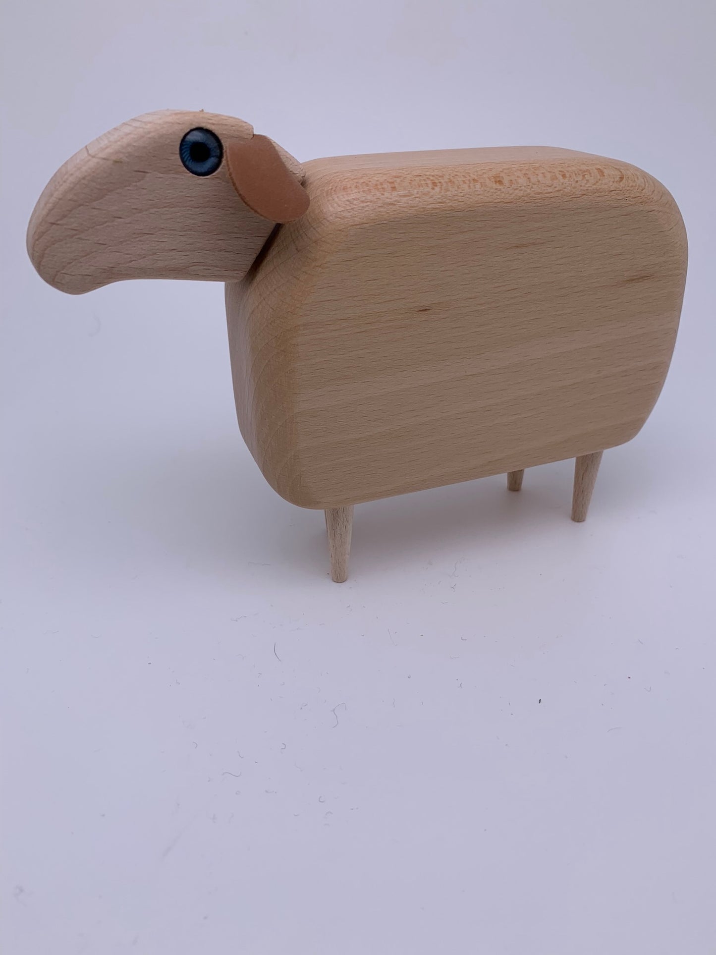 Holzschaf "Böhnchen" in bunten Farben