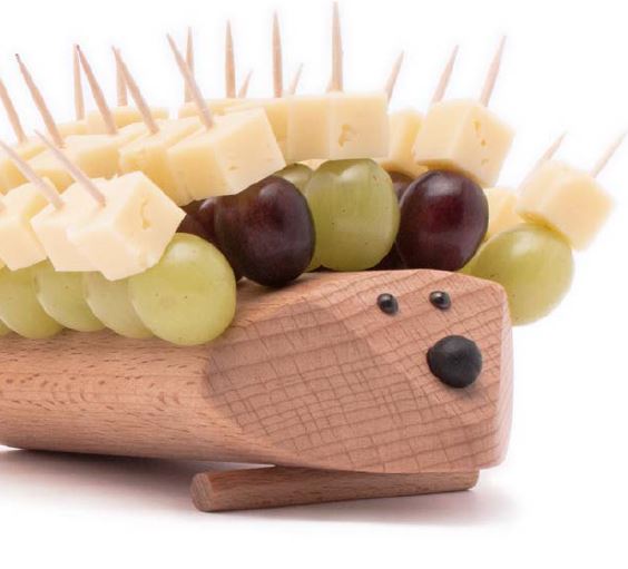 Holz Käseigel - die 70iger sind willkommen