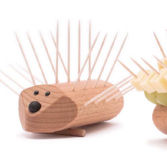 Holz Käseigel - die 70iger sind willkommen