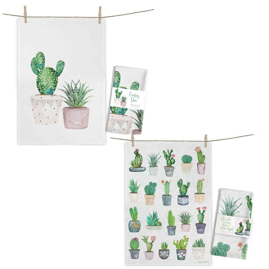 Geschirrtücher mit Kakteen | Abtrocknen macht auf einmal Spaß