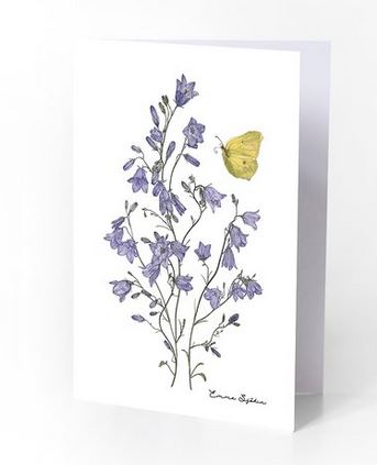 Glückwunschkarten Botanic | Blumen und Schmetterlinge aus Schweden