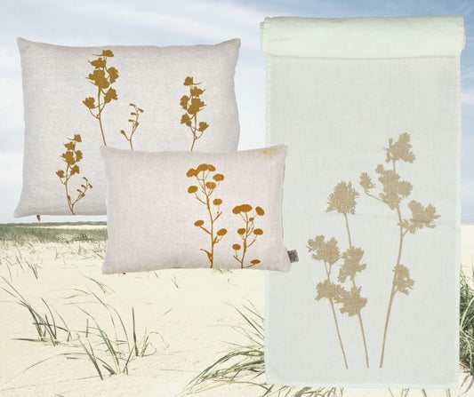 Tischläufer Leinen | florales Muster