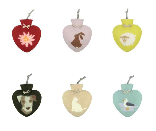 Wärmflaschen mit Merinowolle