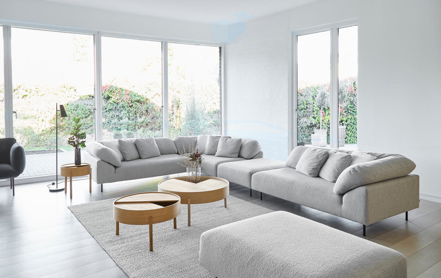 Couchtisch | Beistelltisch ARCH, verschiedene Holzarten