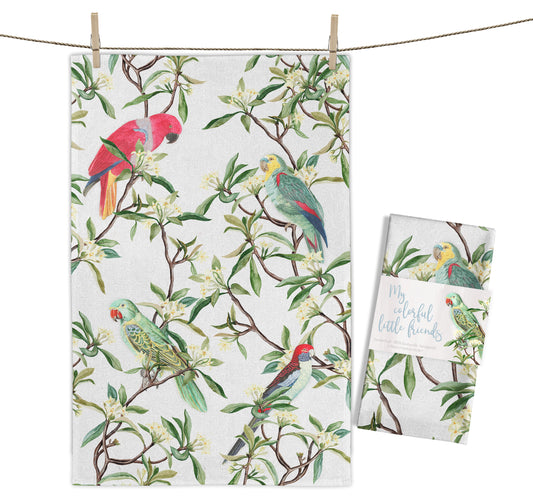 Geschirrtücher mit Tropenvögel | Abtrocknen macht auf einmal Spaß