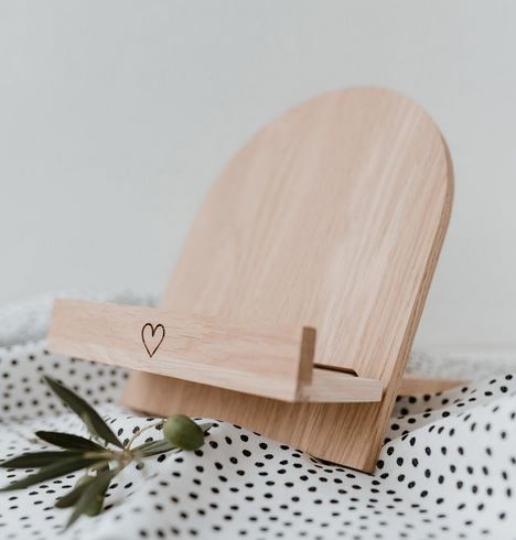 Holz-Kochbuchständer aus Eiche