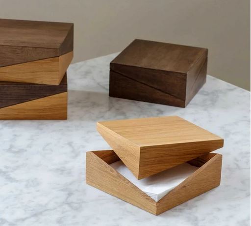 Holzboxen Eiche DIPLO, hell und dunkel