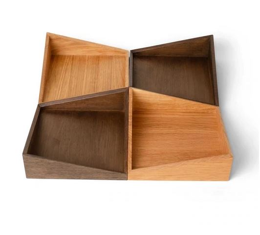 Holzboxen Eiche DIPLO, hell und dunkel