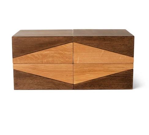 Holzboxen Eiche DIPLO, hell und dunkel