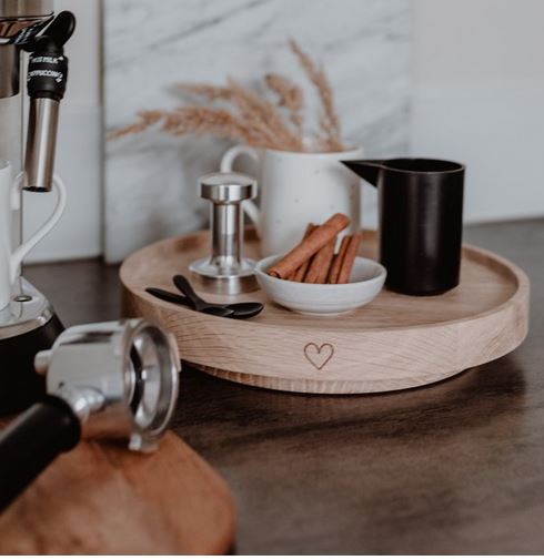 Holz-Drehteller aus Eiche