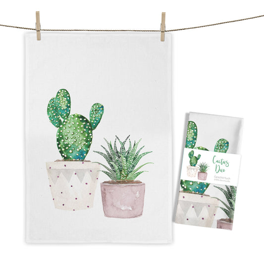Geschirrtücher mit Kakteen | Abtrocknen macht auf einmal Spaß