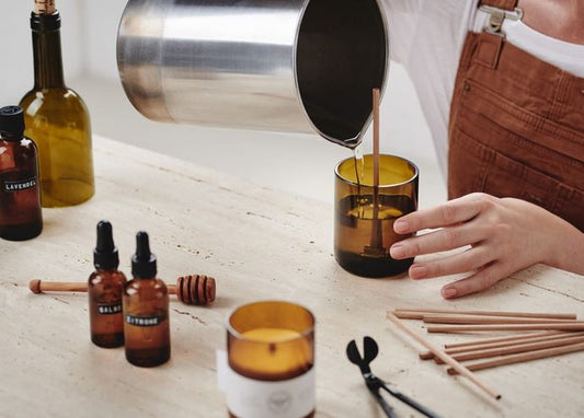 Kerze Duftkerze im Glas | ein Besuch in der Heimat