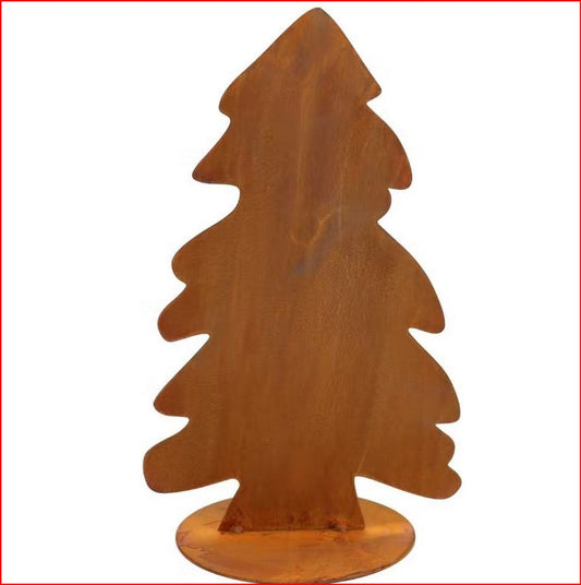 Weihnachtsbaum mit Bodenplatte Rost