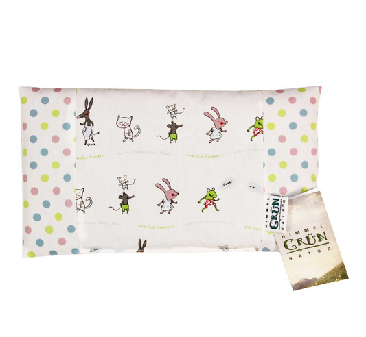 Kinderkissen Hirse "liebe Viecher"