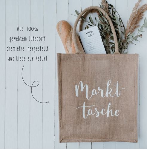 Einkaufstasche Jute "Marktshopper"