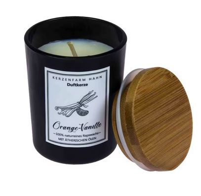 Duftkerze Orange-Vanille im Glas