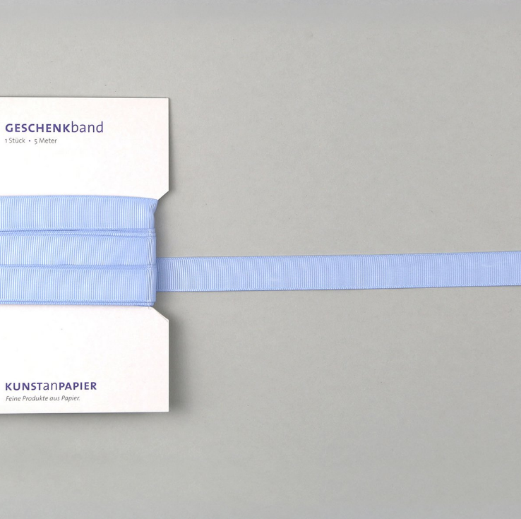 Geschenkband Rips | Hellblau Dunkelblau Mauve