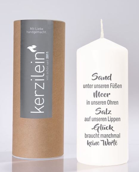 Kerze | Stumpenkerze für Meeres- und Inselfreunde