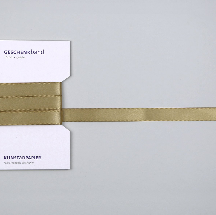 Geschenkband Satin | Rot Grün Gold