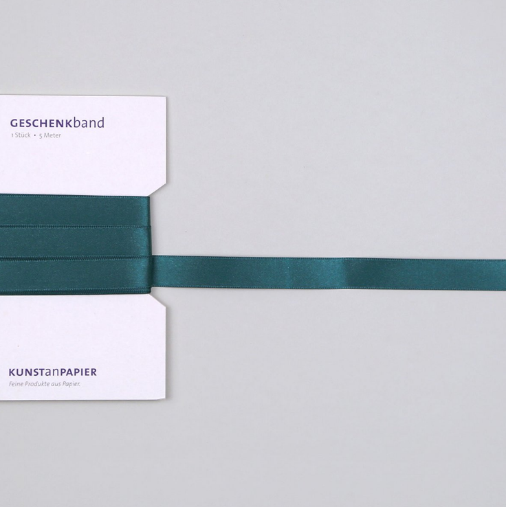 Geschenkband Satin | Rot Grün Gold