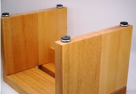 Holzschemel - Tritthocker aus Buchenholz