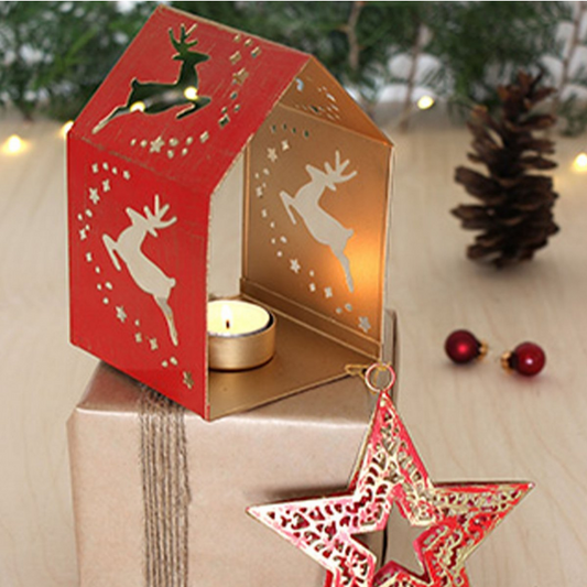 Blechhäuschen für Teelichter