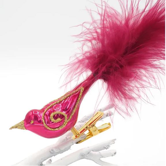 Weihnachtsbaumschmuck Vögel | Glas