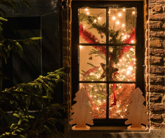 Weihnachtsbaum mit Bodenplatte Rost