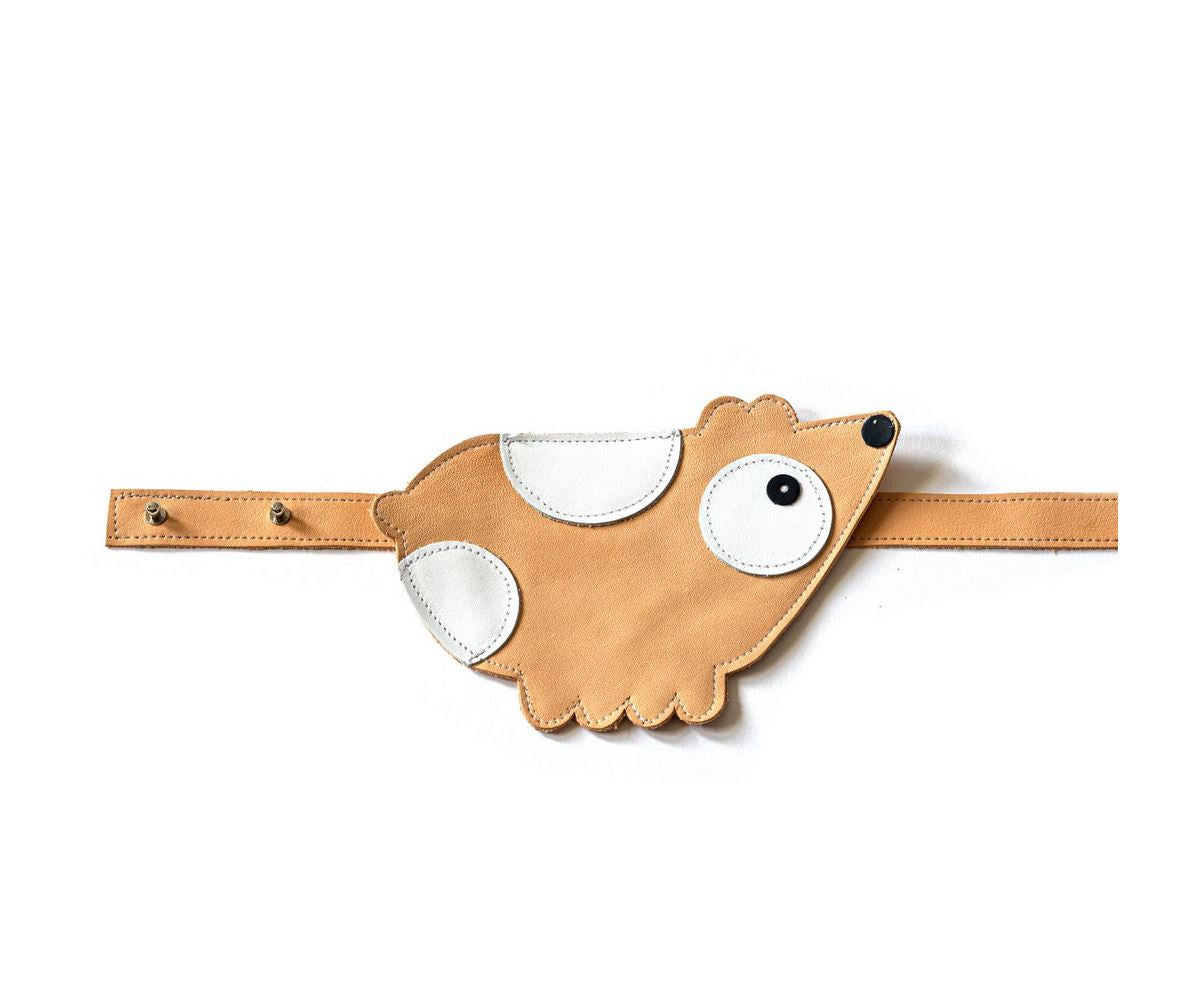 Kinder-Gürteltasche aus Leder | voll bärig