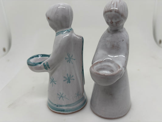 Keramikengel Set | Majolika Karlsruhe