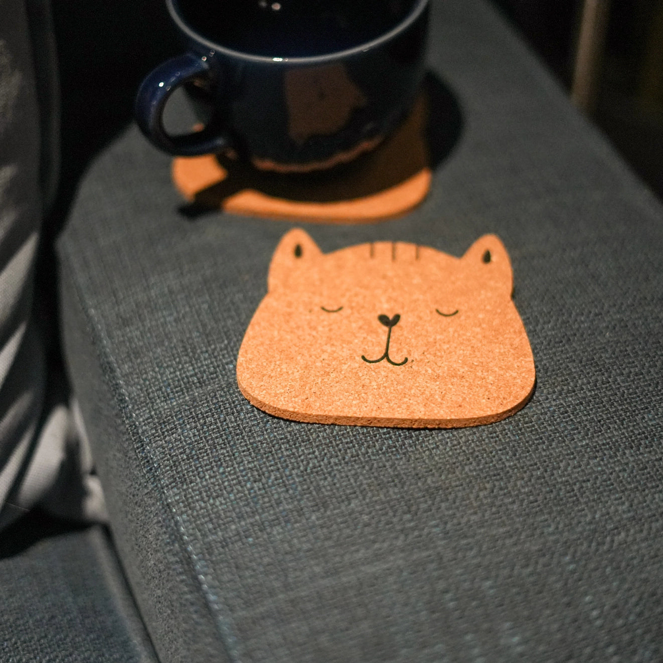 Untersetzer Kork für Katzenliebhaber