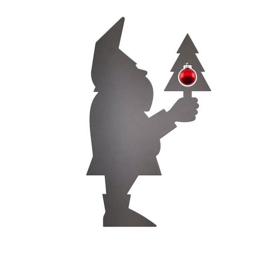 Gartenzwerge aus Stahl | Tannus mit der Weihnachtskugel