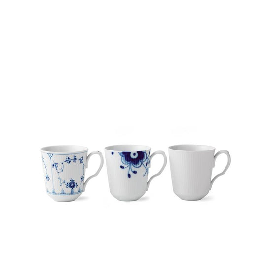 Kaffeebecher Set Royal Copenhagen | Blaue Handwerkskunst Muselmalet